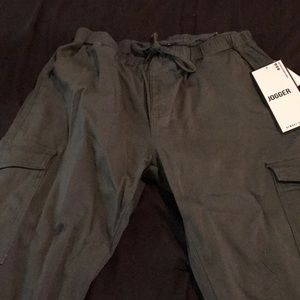 Army green joggers
